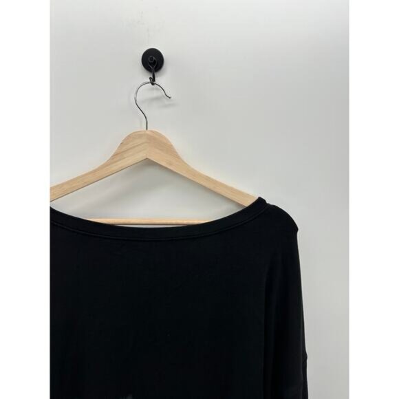 Sundry Sweatshirt Women Size 2 Black Gray Ombre Crewneck Pullover Rayon Stretch - Picture 5 of 7